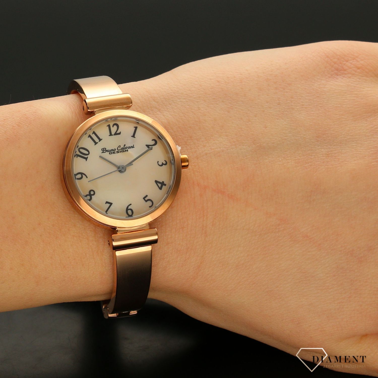 Zegarek damski Bruno Calvani BC9500 różowe złoto perłowa tarcza.jpg